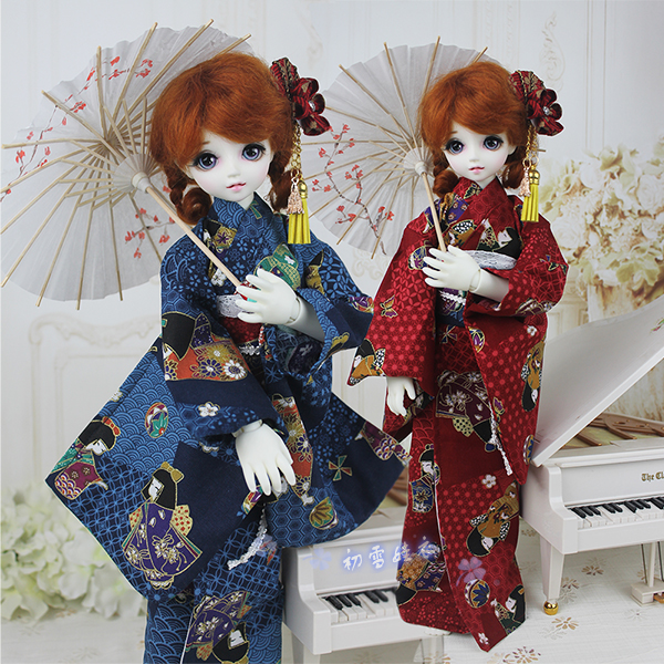 Japanese For Lifestyle - 1/6 1/4 1/3 BJD ثوب الكيمونو