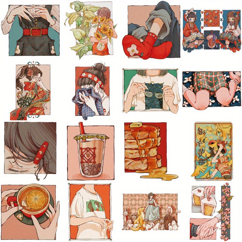 50 قطعة ملصقات يابانية تقليدية - مراجعة Japanese Lifestyle And Traditions وسعره